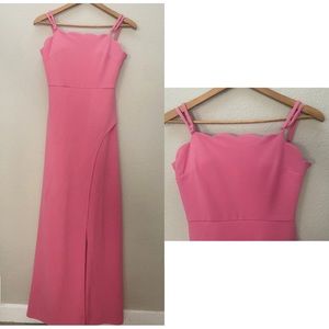 NEVER USED, Speechless, pink slit maxi dress